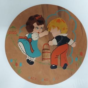 Jack & Jill Nursery Rhyme Handmade Wall Hanging